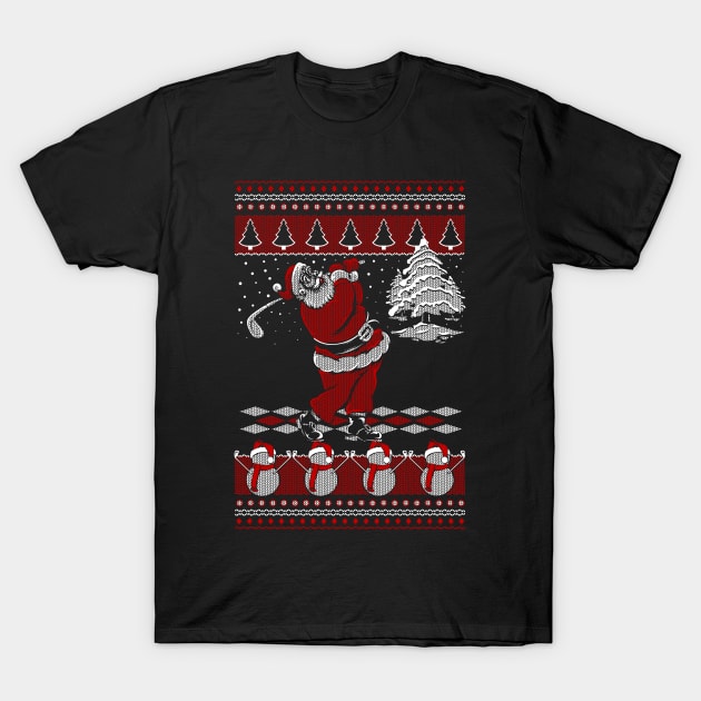 Golf Ugly Christmas T-Shirt by golf365